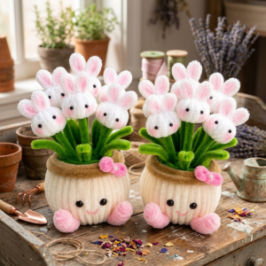 Cute Rabbit Flower Pots Home Decoration