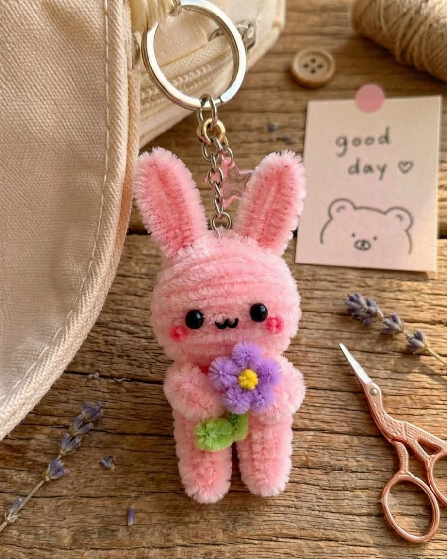 Cute Rabbit Keychain