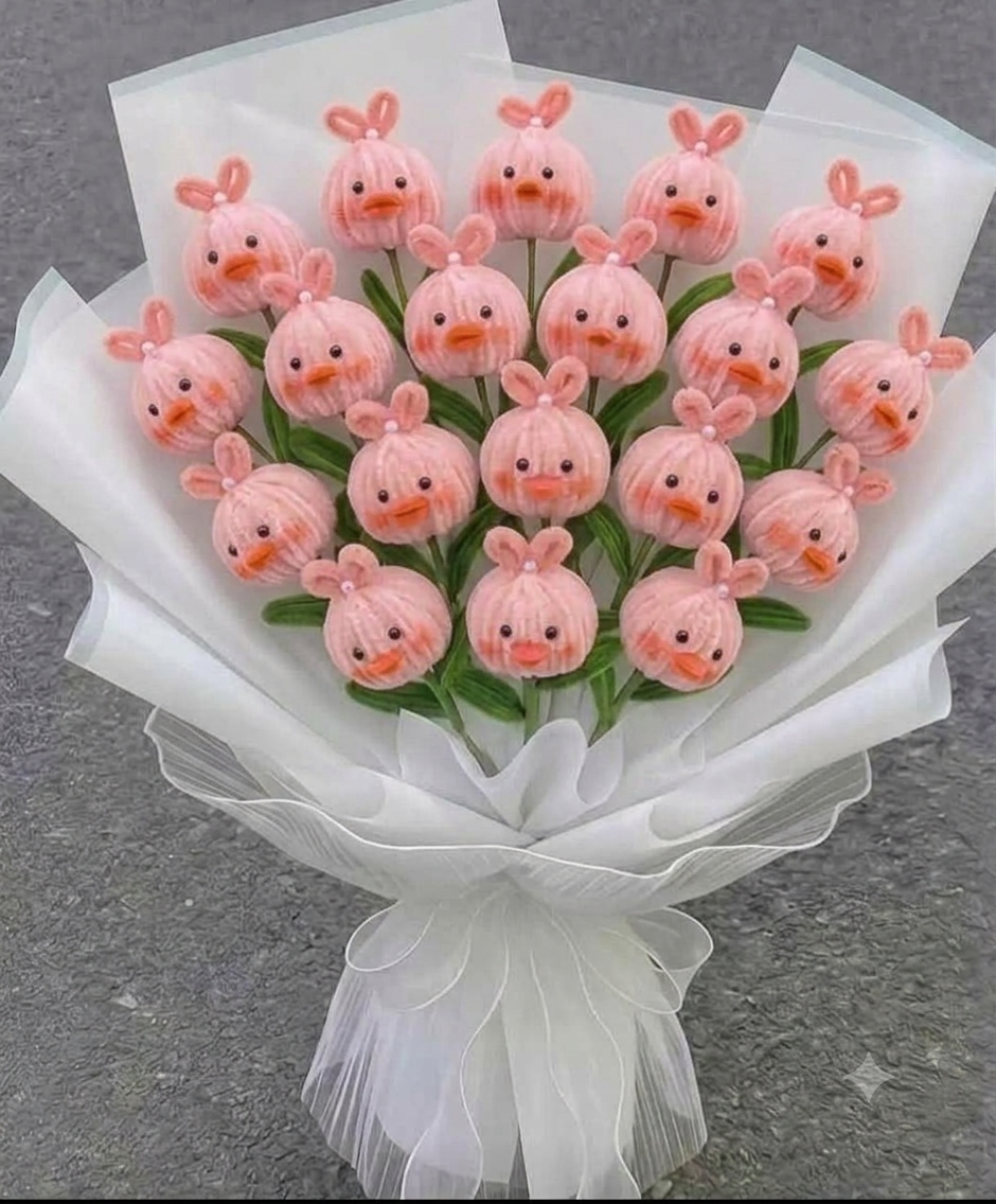 Pink Rabbit Flower Bouquet